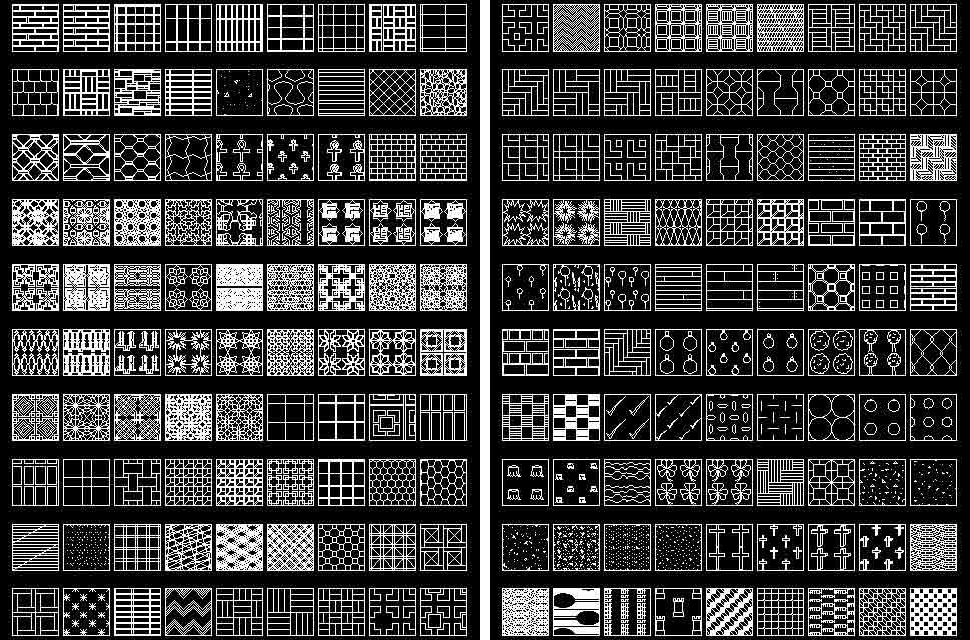 Collections Hatch Patterns by CADBlocksDWG Download ...